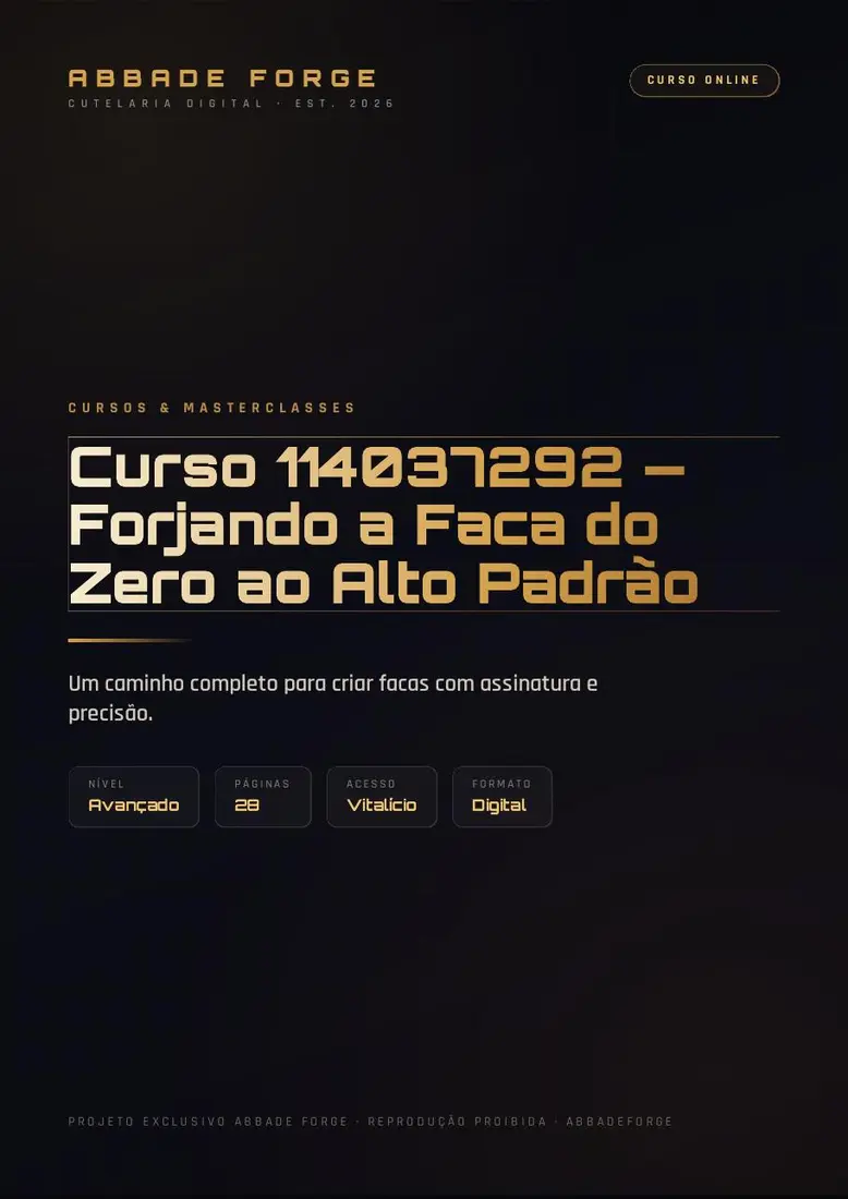 Curso 114037292 — Forjando a Faca do Zero ao Alto Padrão — prévia 2