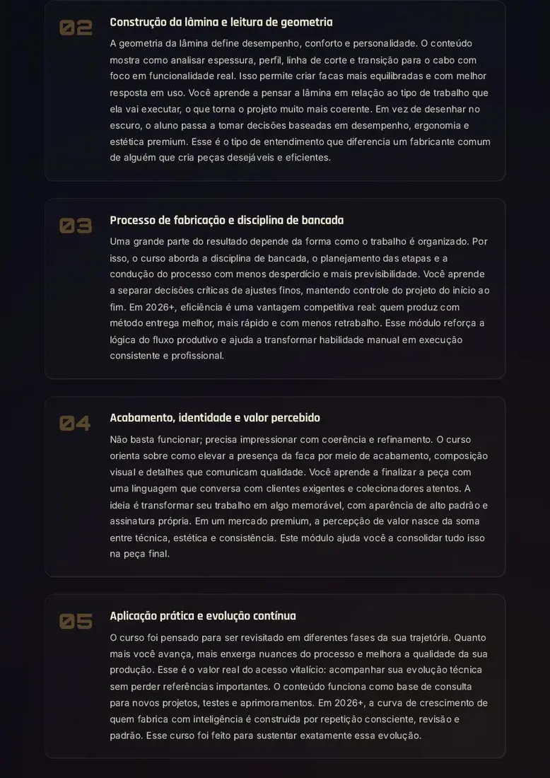 Curso 114037292 — Forjando a Faca do Zero ao Alto Padrão — prévia 4