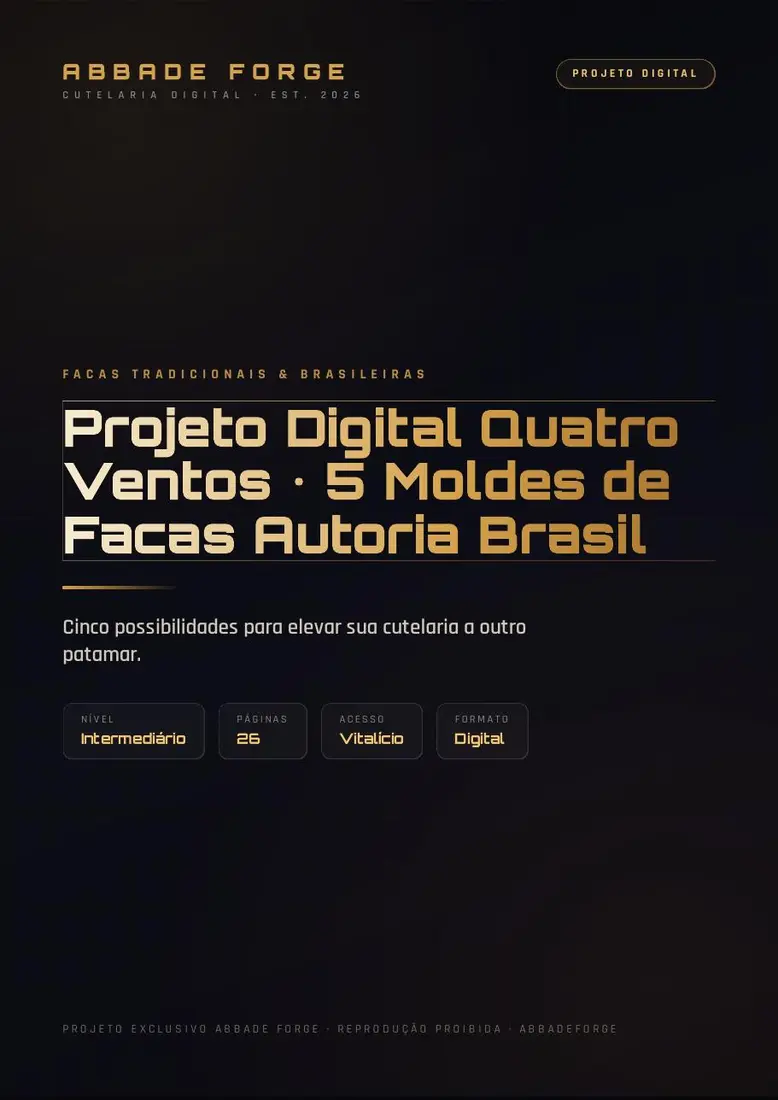Projeto Digital Quatro Ventos • 5 Moldes de Facas Autoria Brasil — prévia 1