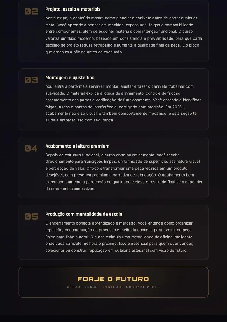 Oficina 7977 — Masterclass Digital de Canivete Artesanal — prévia 4