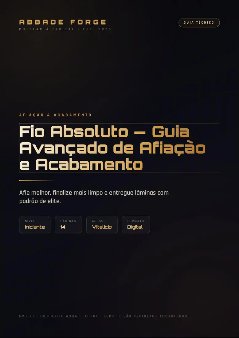 Fio Absoluto — Guia Avançado de Afiação e Acabamento — prévia 2