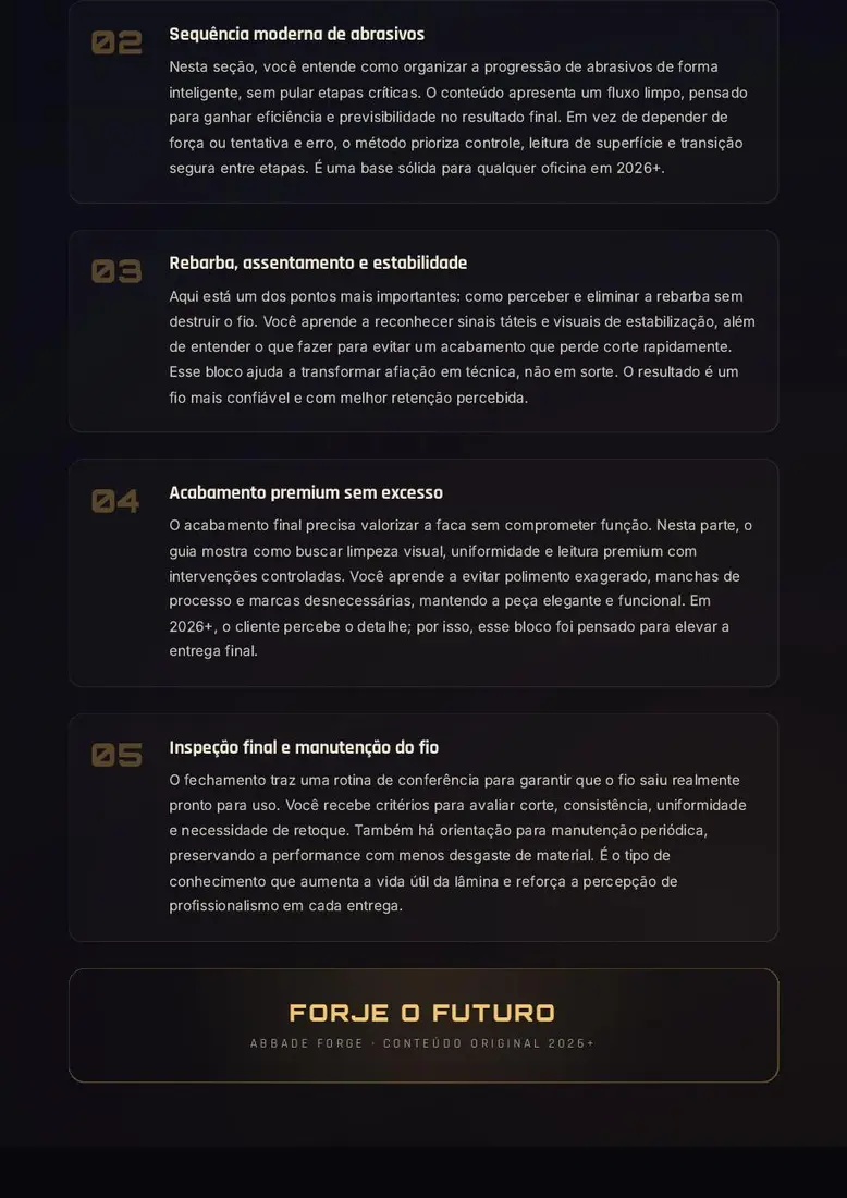 Fio Absoluto — Guia Avançado de Afiação e Acabamento — prévia 4