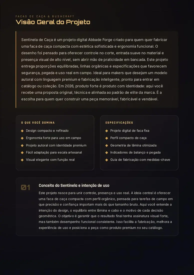 Sentinela de Caça: Projeto Skinner Compacto — prévia 2