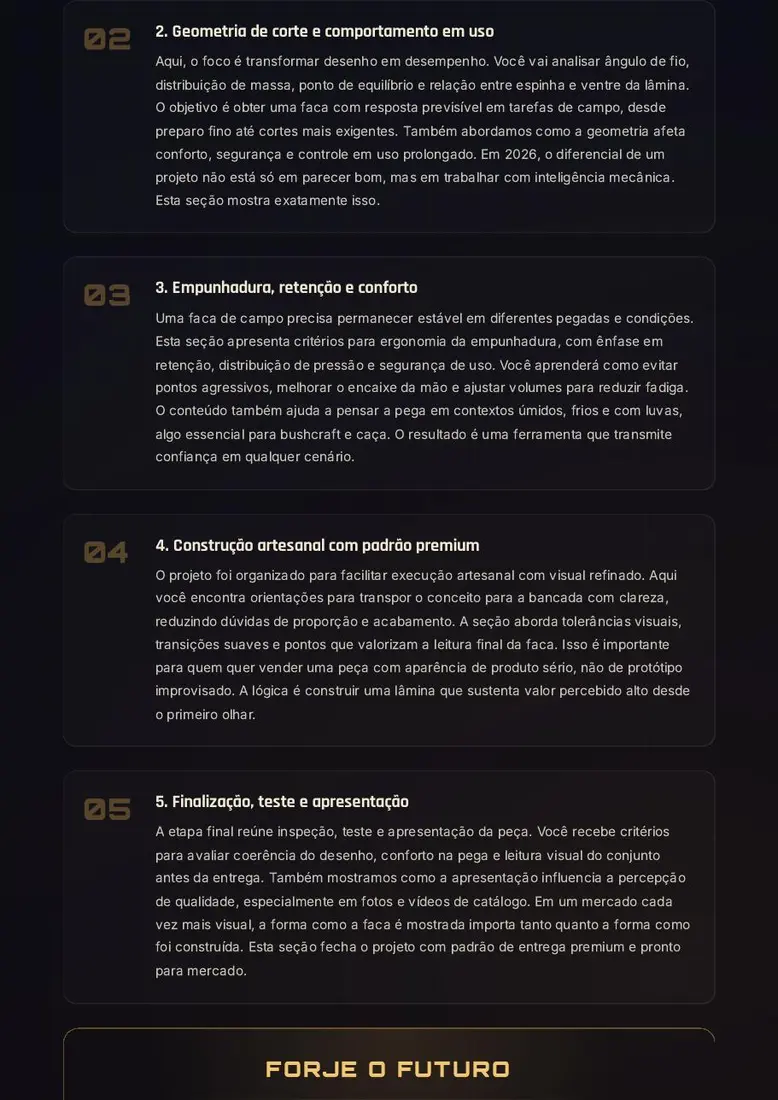 Aurora de Selvagem｜Projeto Digital de Faca para Caça e Bushcraft — prévia 3