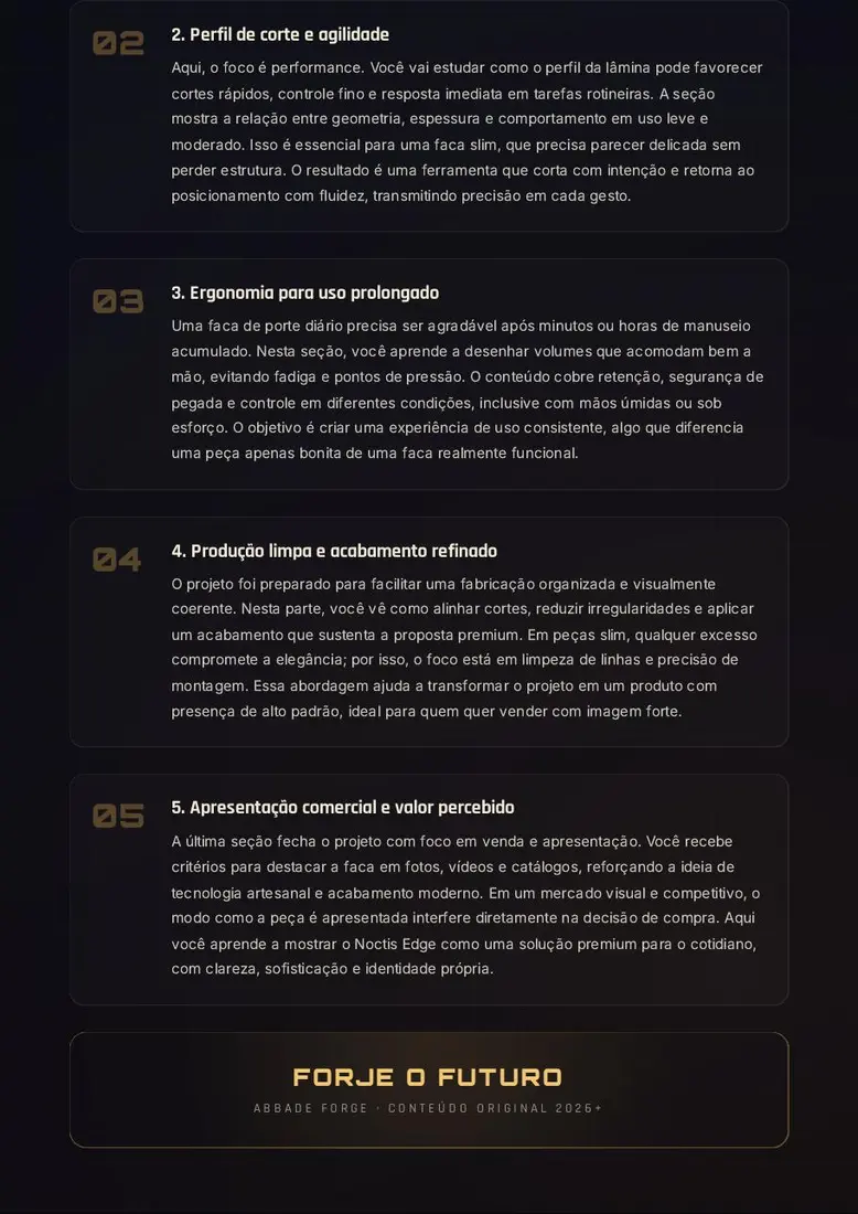 Noctis Edge｜Projeto Digital de Faca Tática Slim para Porte Diário — prévia 3