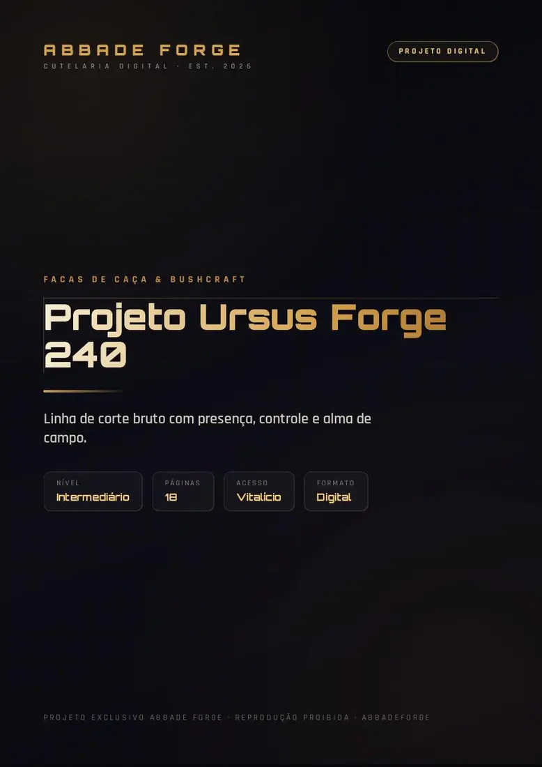 Projeto Ursus Forge 240 — prévia 1