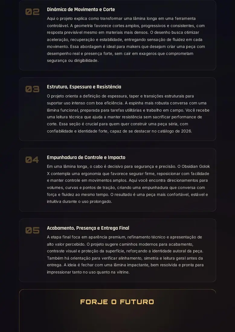 Projeto Obsidian Golok X — prévia 3