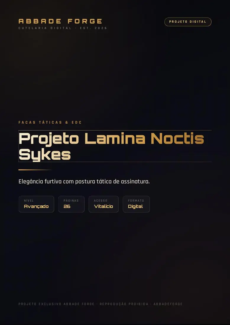 Projeto Lamina Noctis Sykes — prévia 1