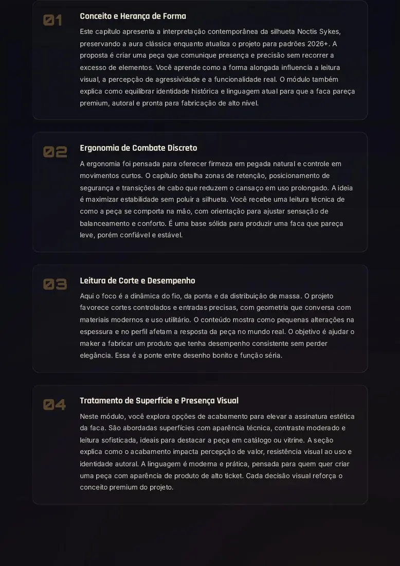 Projeto Lamina Noctis Sykes — prévia 3