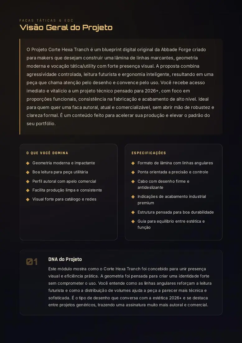 Projeto Corte Hexa Tranch — prévia 2