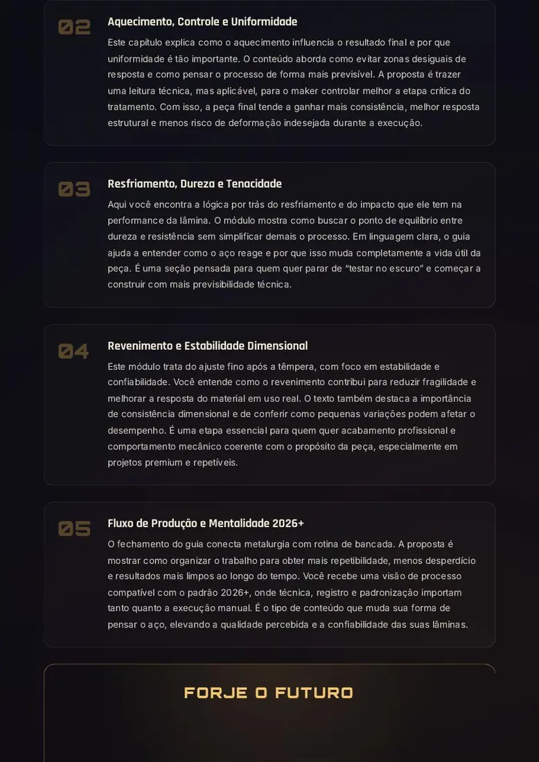Guia Boreal de Aço e Têmpera 2026 — prévia 4