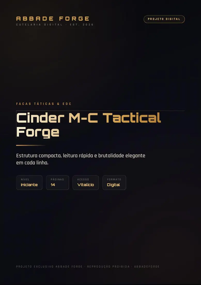 Cinder M-C Tactical Forge — prévia 1