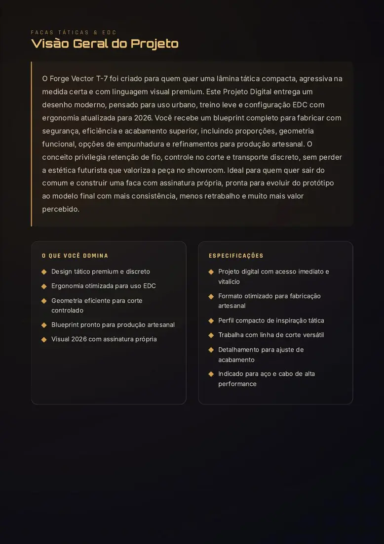 Forge Vector T-7 — prévia 2