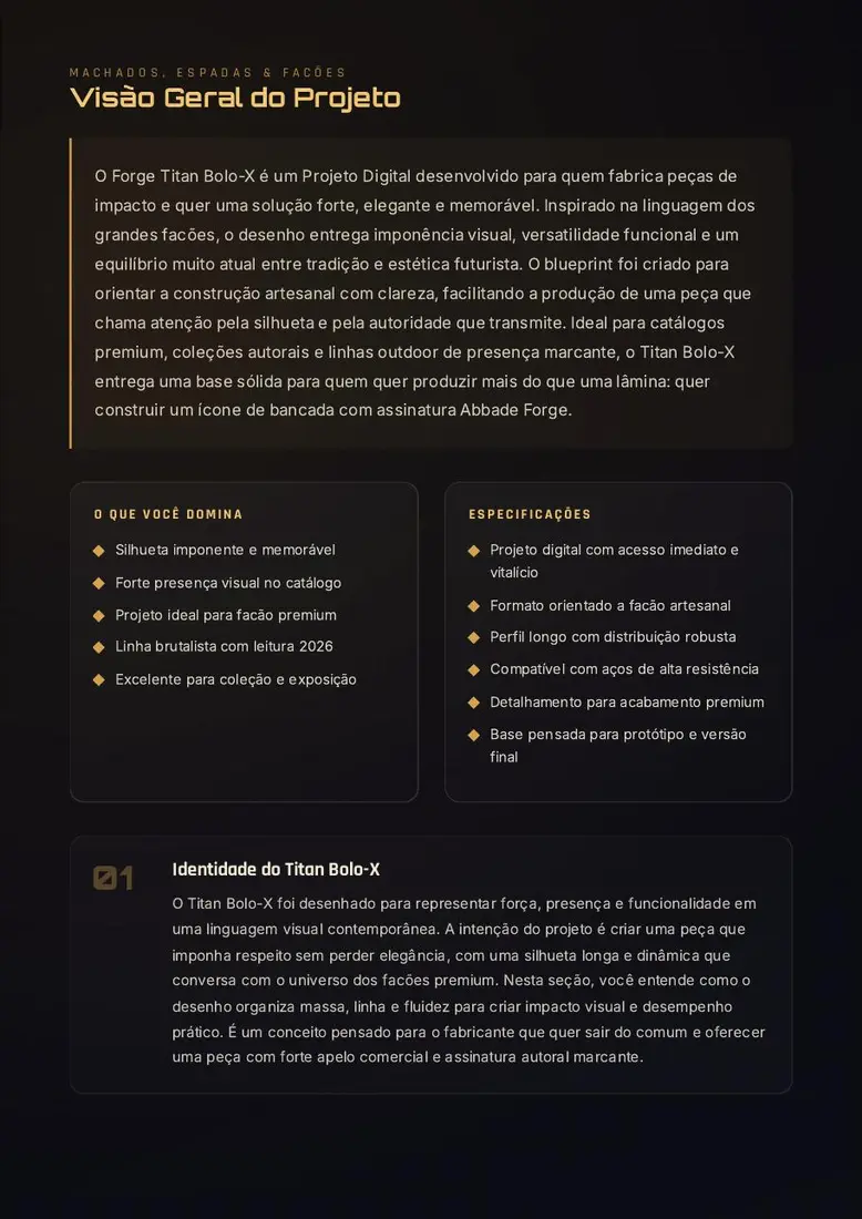 Forge Titan Bolo-X — prévia 2