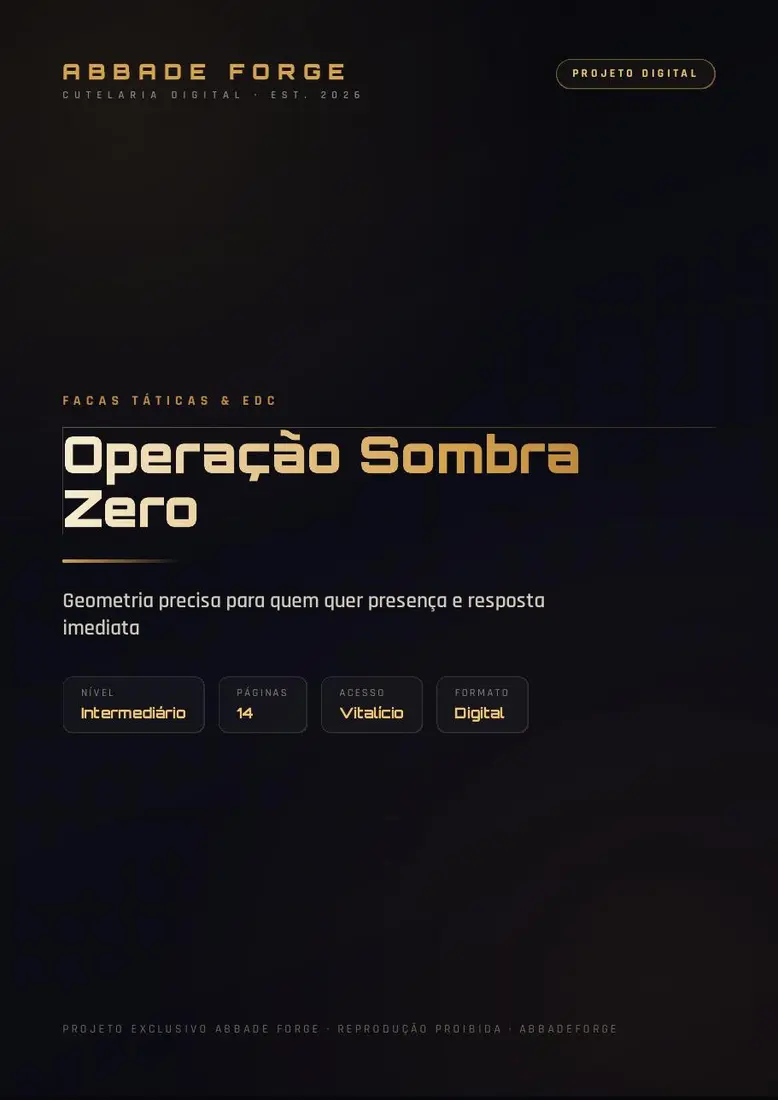 Operação Sombra Zero — prévia 1