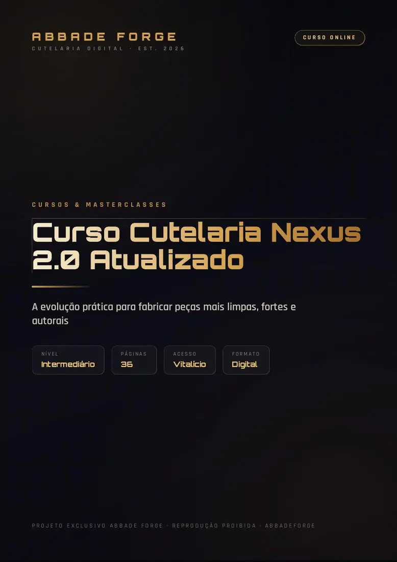 Curso Cutelaria Nexus 2.0 Atualizado — prévia 2