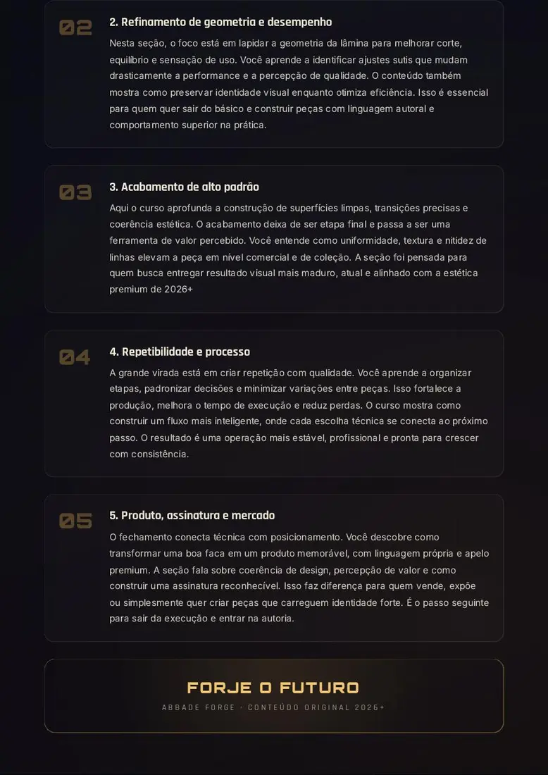 Curso Cutelaria Nexus 2.0 Atualizado — prévia 4