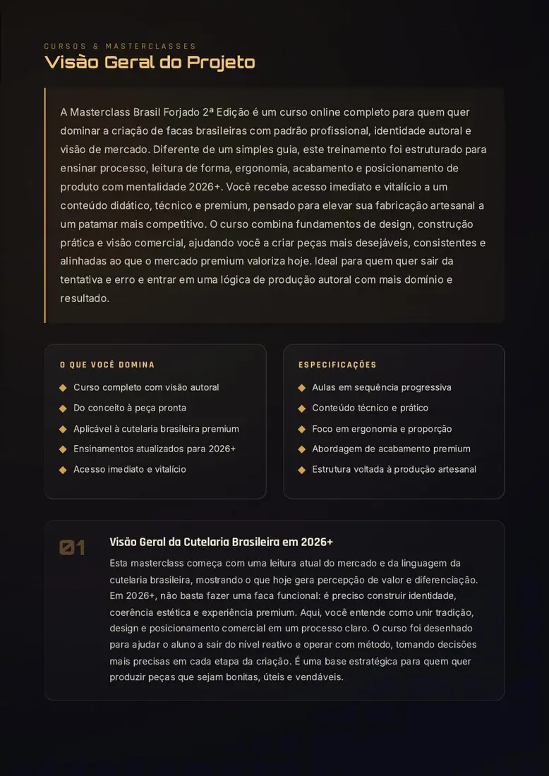Masterclass Brasil Forjado 2ª Edição — prévia 3