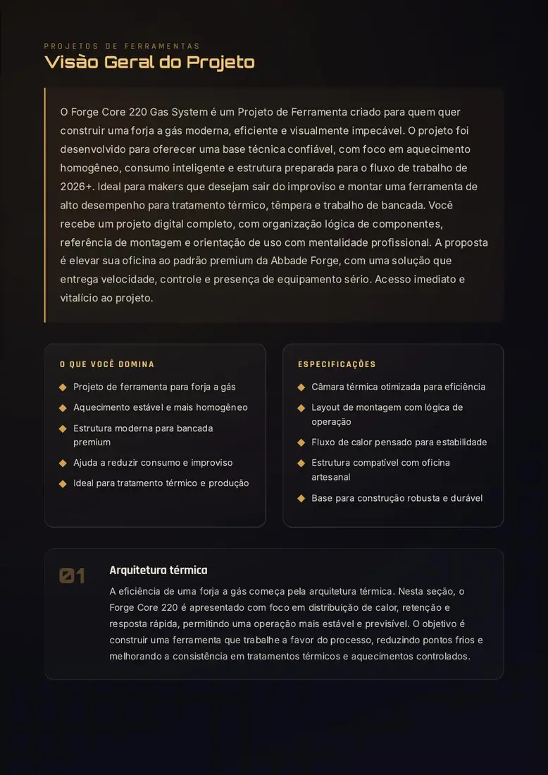 Forge Core 220 Gas System — prévia 2