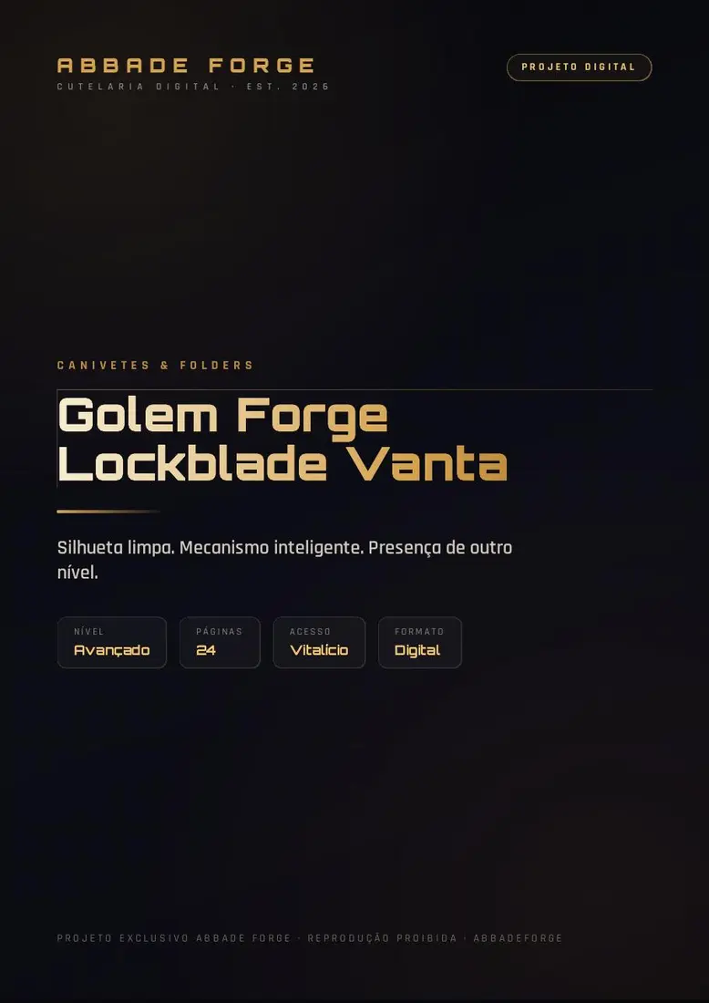 Golem Forge Lockblade Vanta — prévia 1