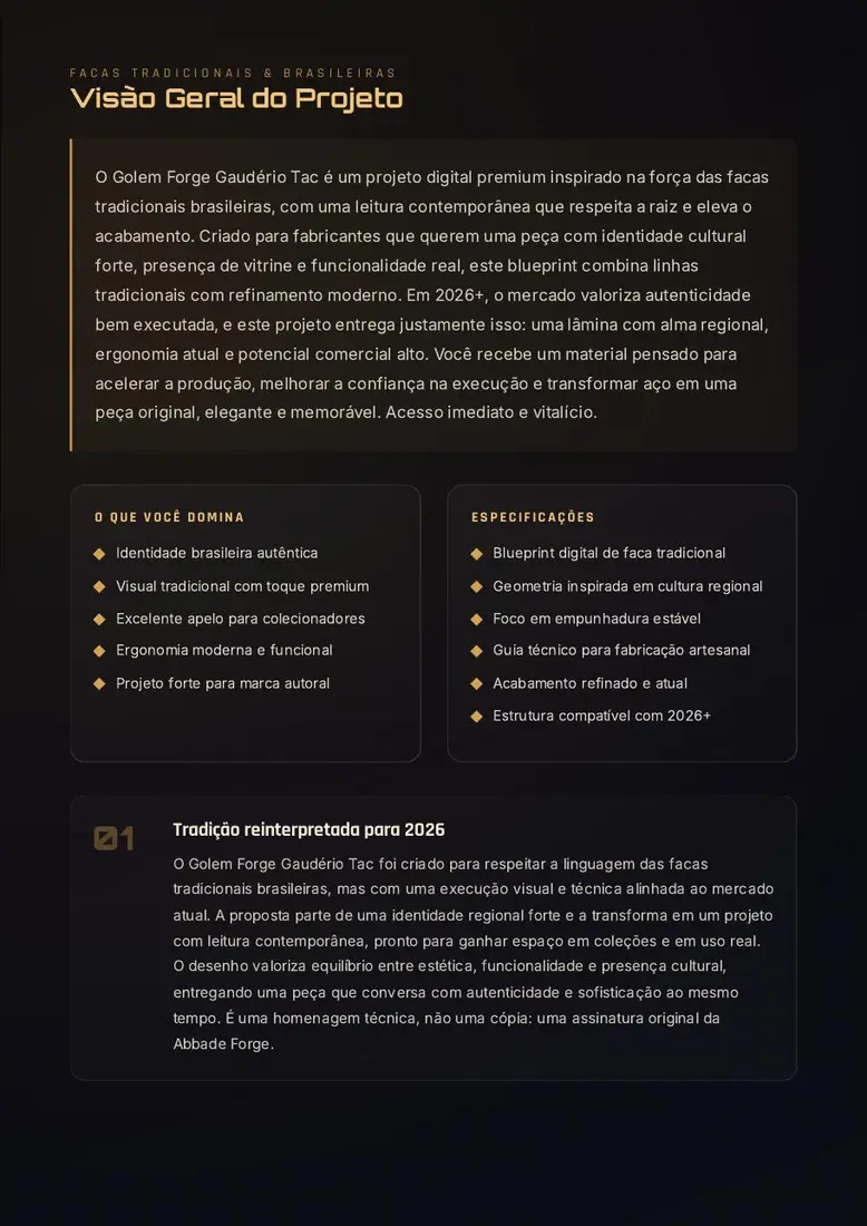Golem Forge Gaudério Tac — prévia 2