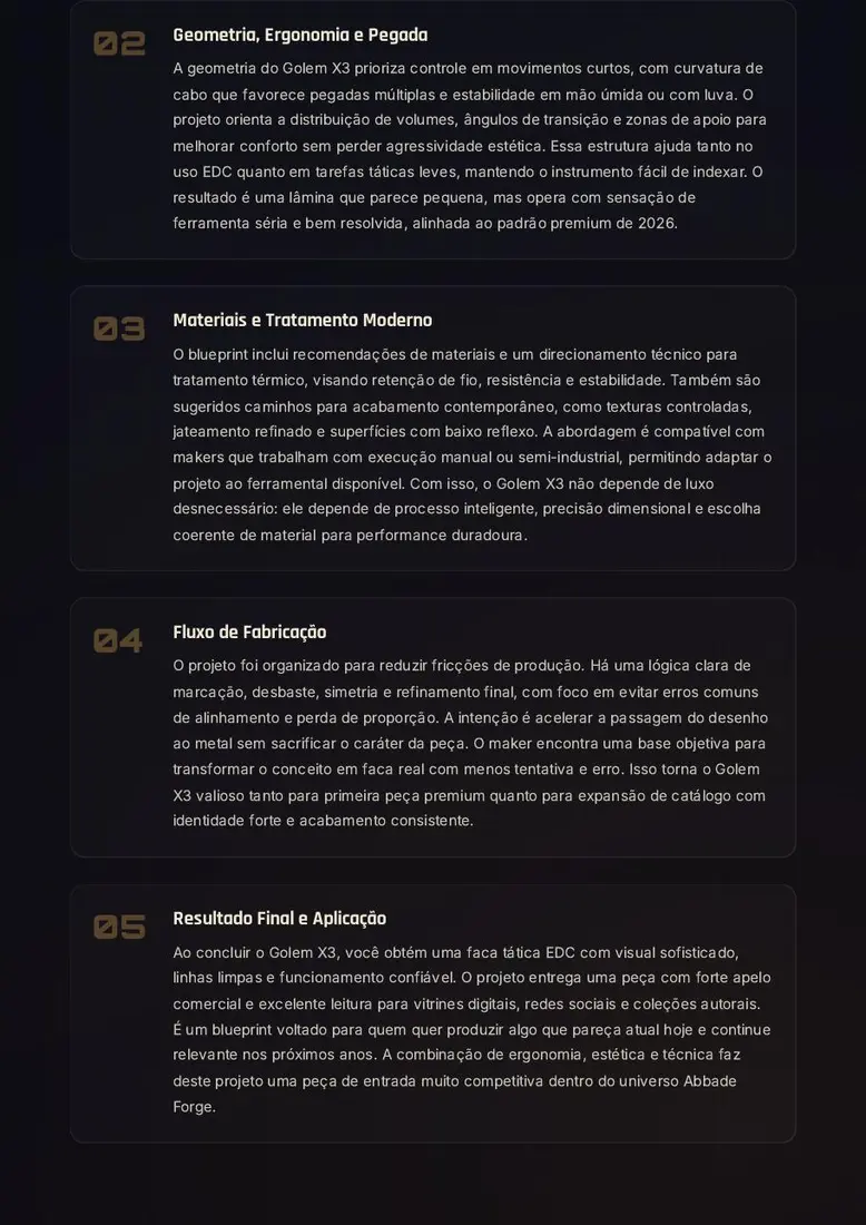Golem X3 — Faca Tática de Resposta Rápida — prévia 3