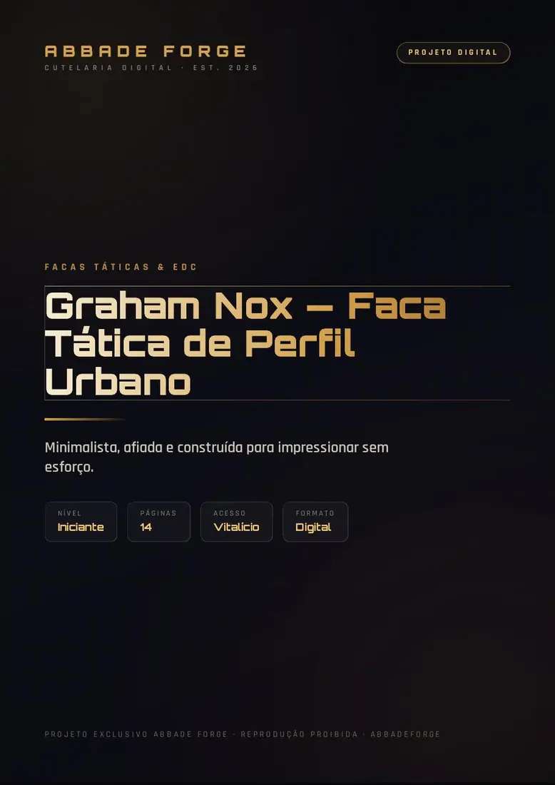 Graham Nox — Faca Tática de Perfil Urbano — prévia 1