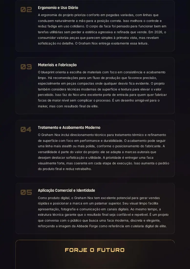 Graham Nox — Faca Tática de Perfil Urbano — prévia 3