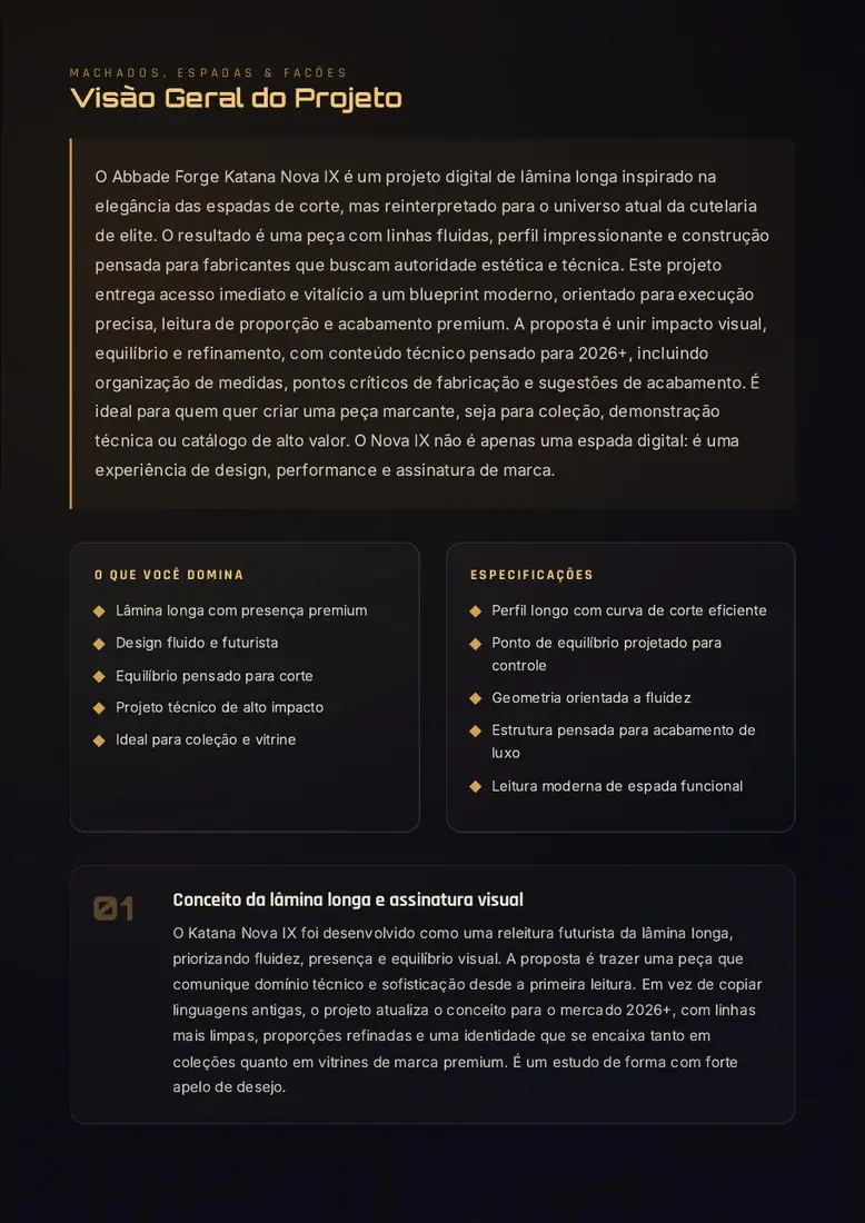 Abbade Forge Katana Nova IX — prévia 2