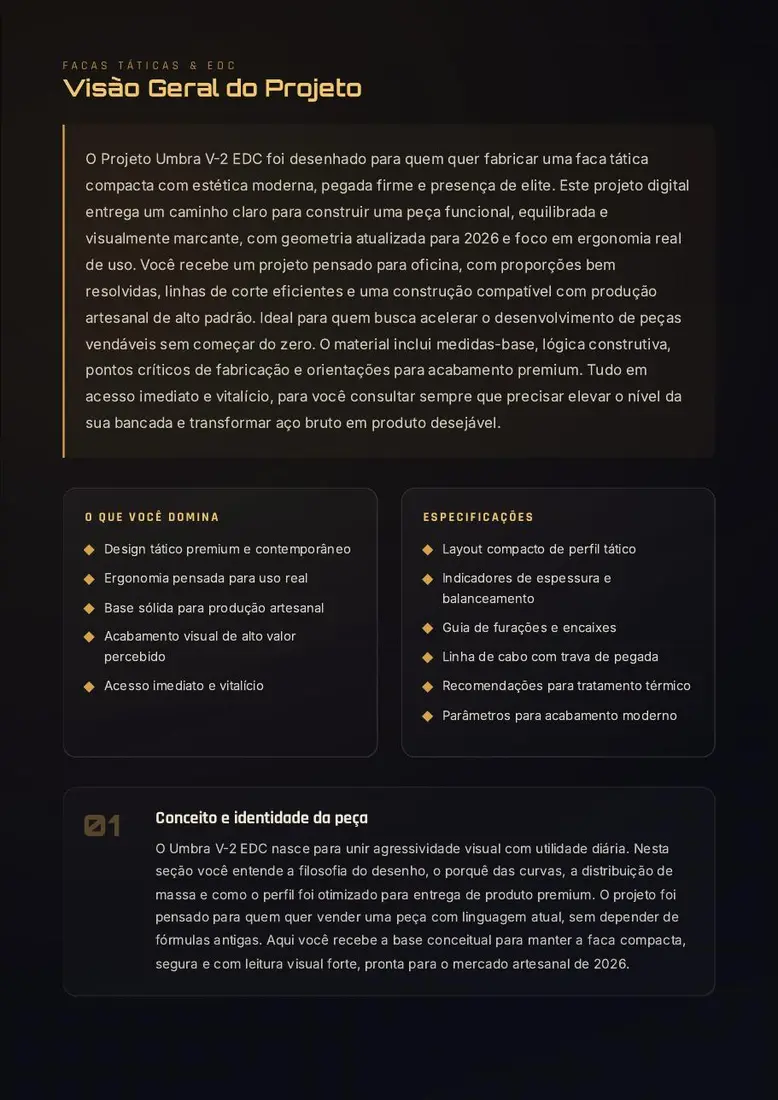 Projeto Umbra V-2 EDC — prévia 2
