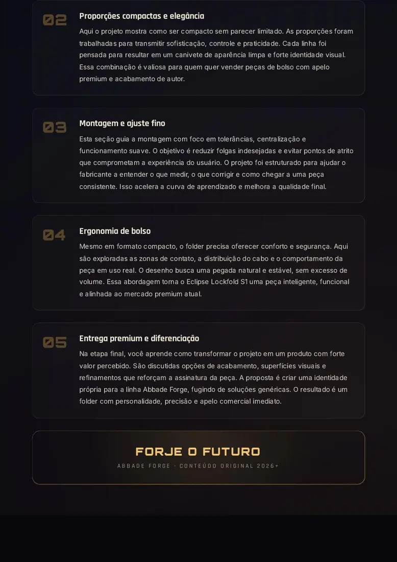 Projeto Eclipse Lockfold S1 — prévia 3
