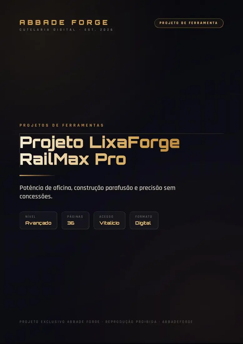 Projeto LixaForge RailMax Pro — prévia 1