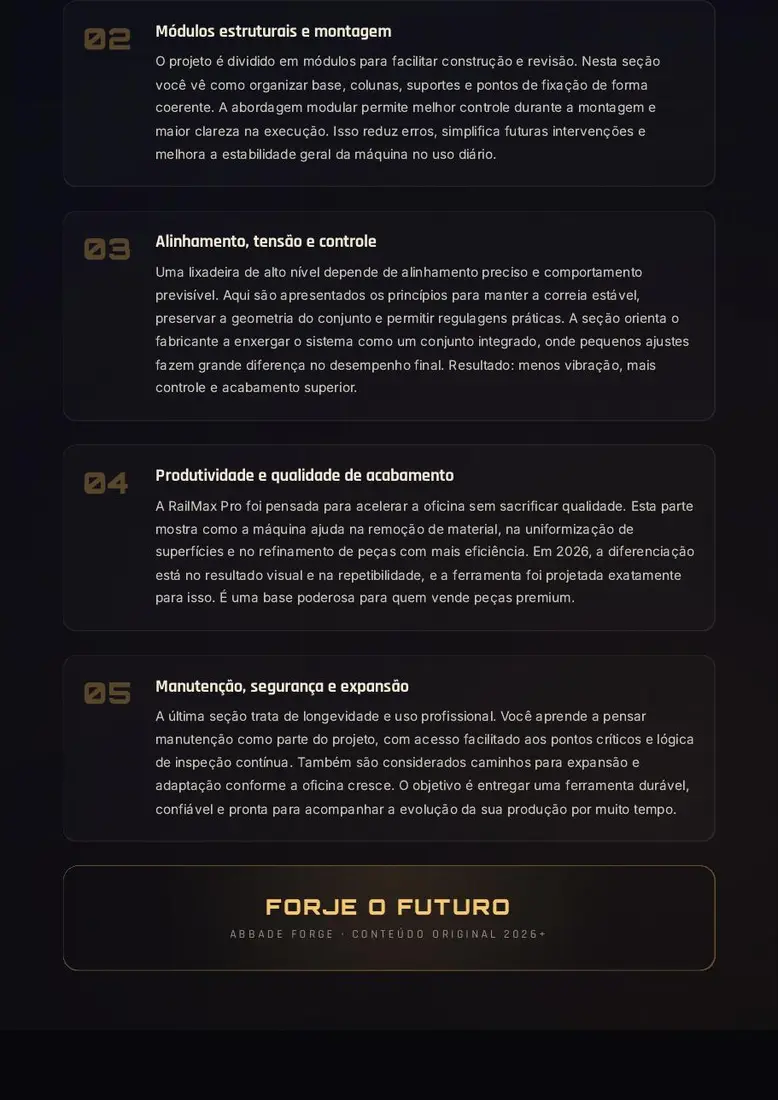 Projeto LixaForge RailMax Pro — prévia 3