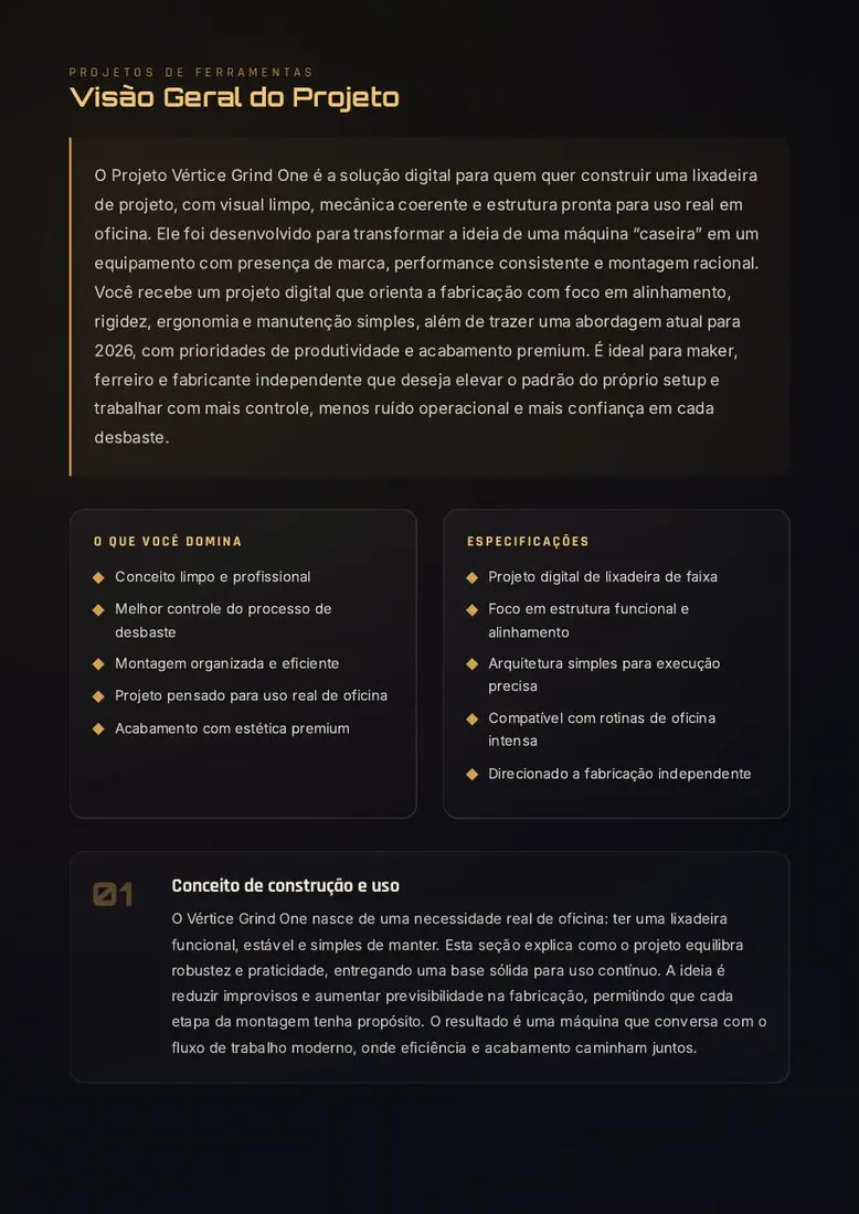 Projeto Vértice Grind One — prévia 2