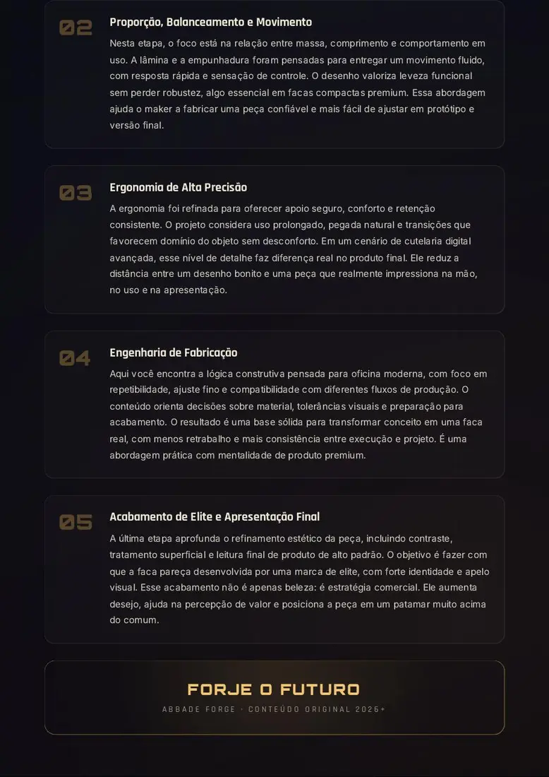 Projeto Digital FACA TÁTICA SERAPH VEIL — prévia 3