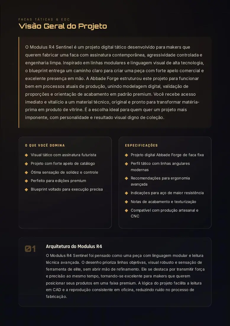 Projeto Digital Modulus R4 Sentinel — prévia 2