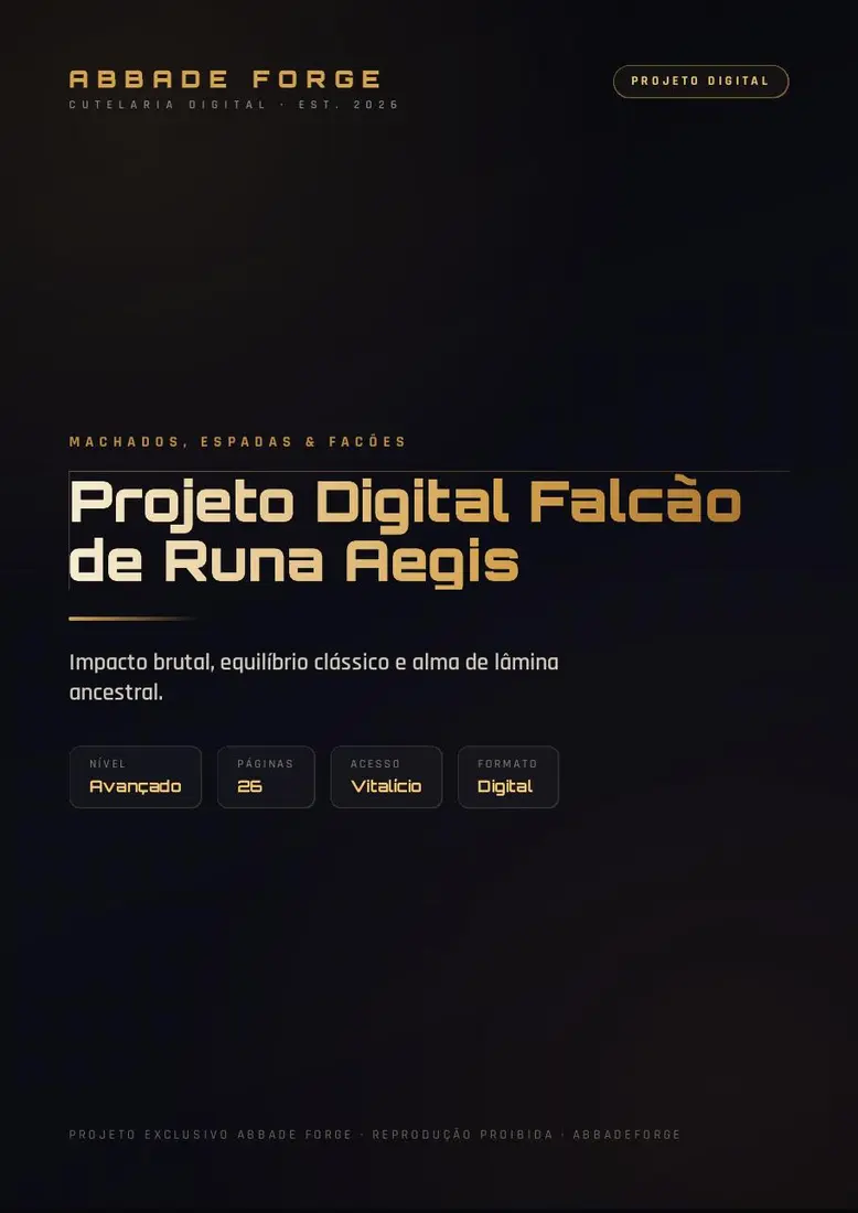Projeto Digital Falcão de Runa Aegis — prévia 1