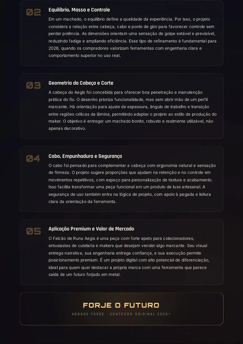 Projeto Digital Falcão de Runa Aegis — prévia 3