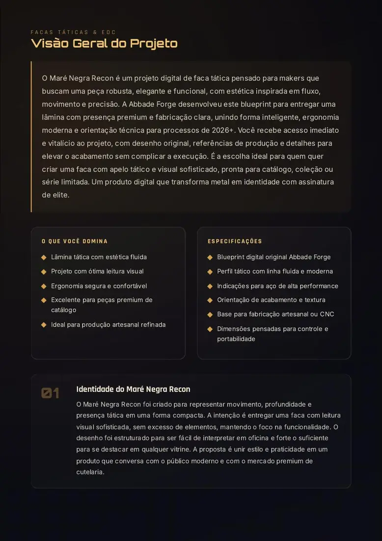Projeto Digital Maré Negra Recon — prévia 2