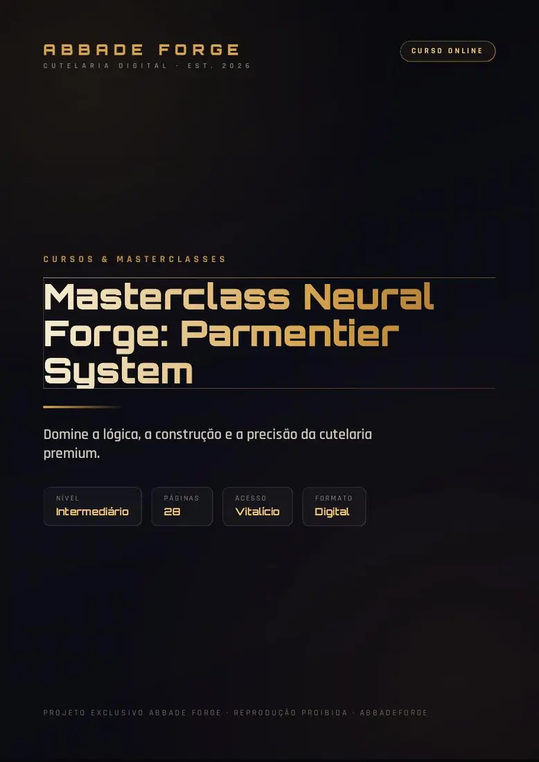 Masterclass Neural Forge: Parmentier System — prévia 2