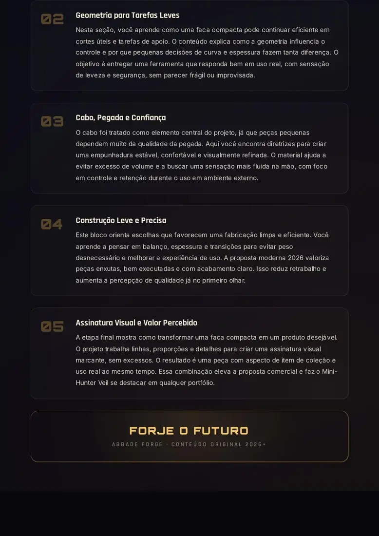 Projeto Digital Mini-Hunter Veil 2026 — prévia 3