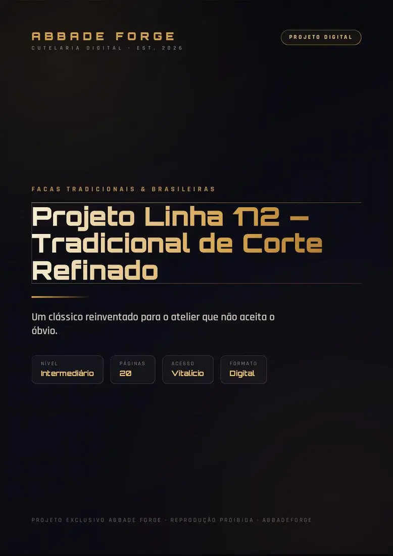 Projeto Linha 172 — Tradicional de Corte Refinado — prévia 1