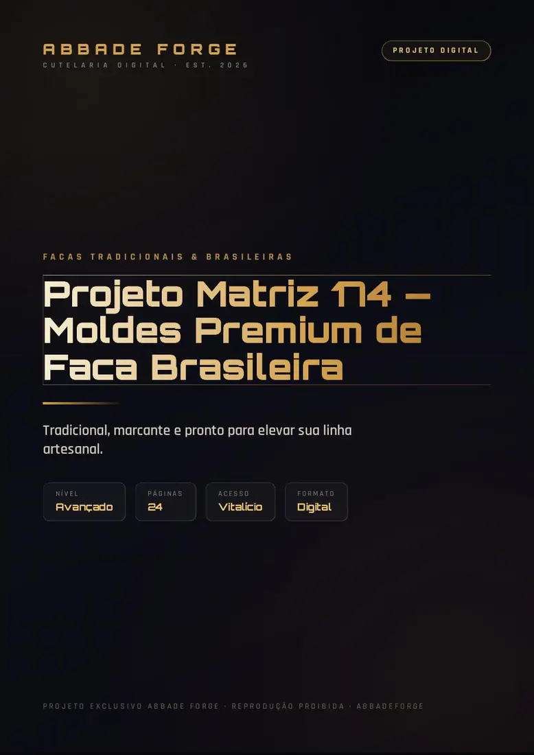 Projeto Matriz 174 — Moldes Premium de Faca Brasileira — prévia 1