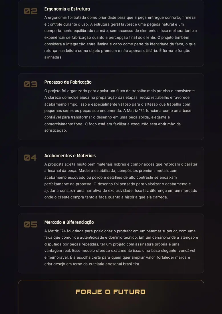 Projeto Matriz 174 — Moldes Premium de Faca Brasileira — prévia 3