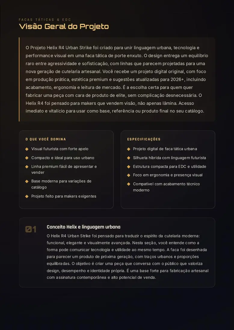 Projeto Helix R4 Urban Strike — prévia 2