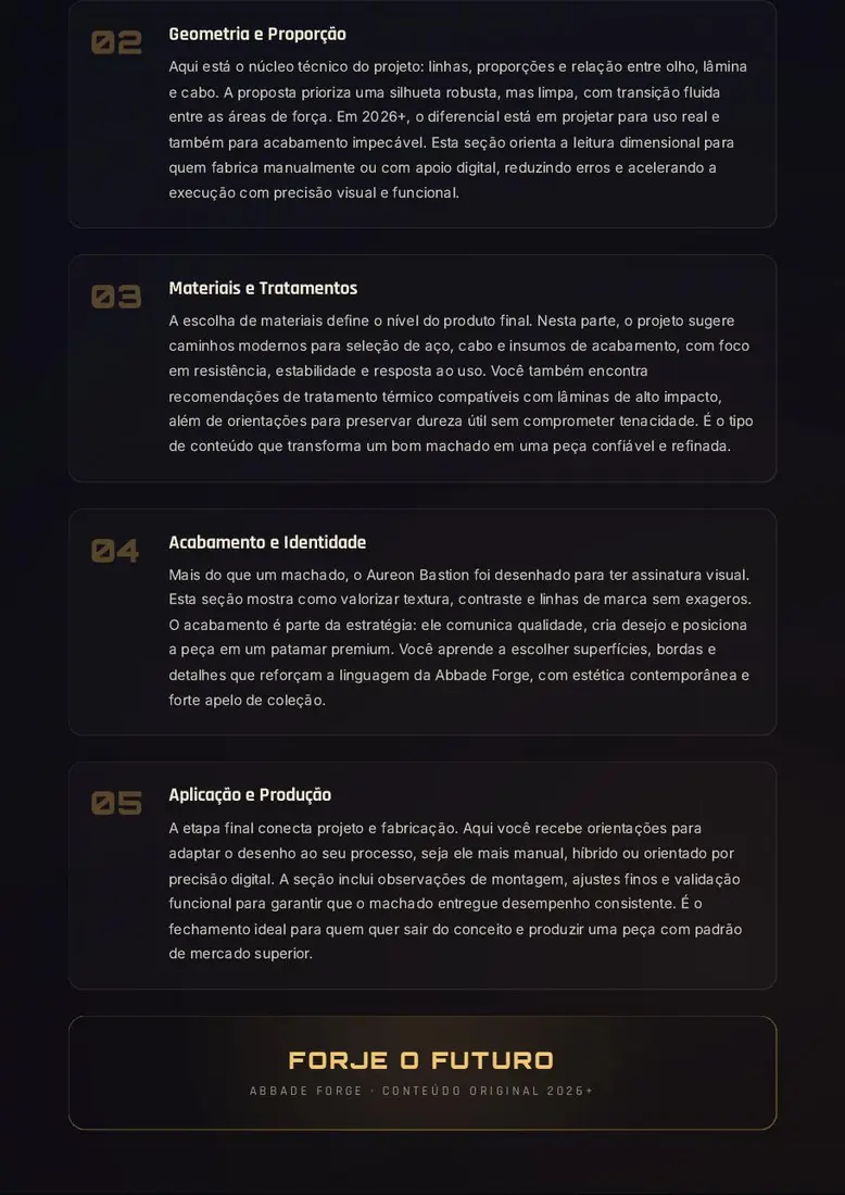 Aureon Bastion — Machado de Impacto Eixo-Largo — prévia 3