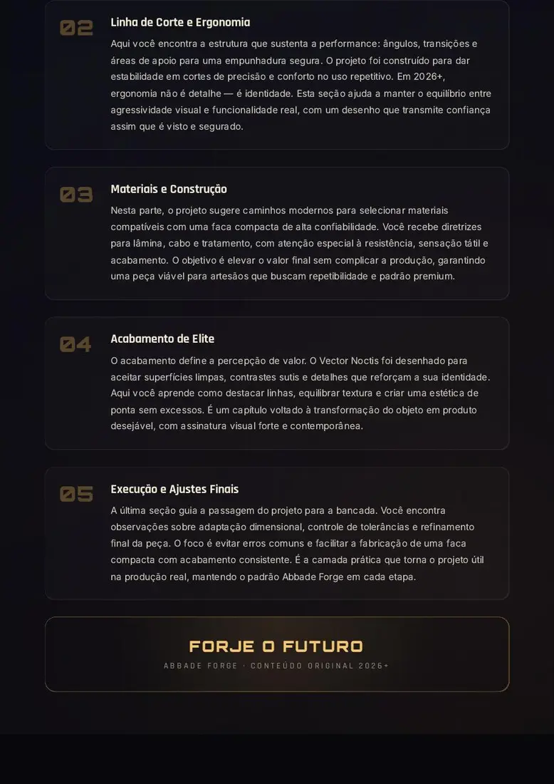 Vector Noctis — Tático EDC de Linha Compacta — prévia 3