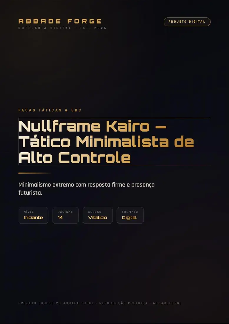 Nullframe Kairo — Tático Minimalista de Alto Controle — prévia 1