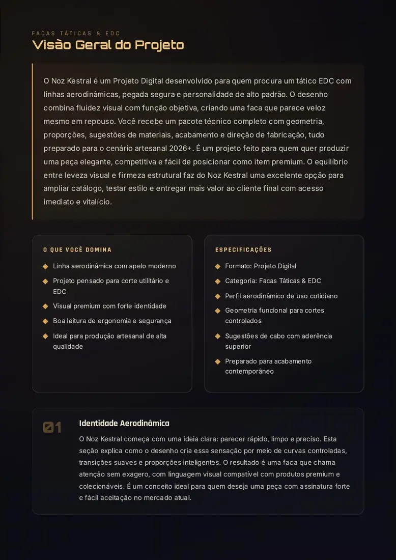 Noz Kestral — Tático de Perfil Aerodinâmico — prévia 2