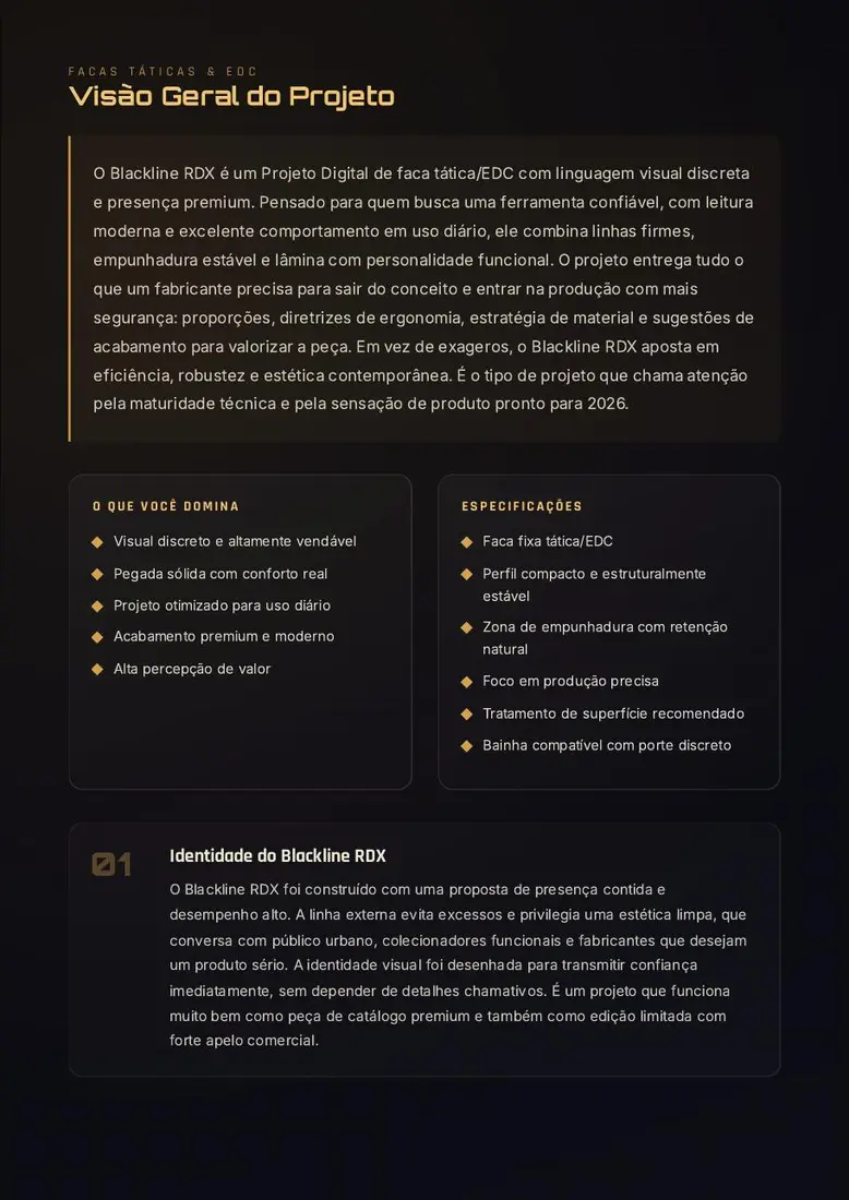 Projeto Digital Blackline RDX — prévia 2